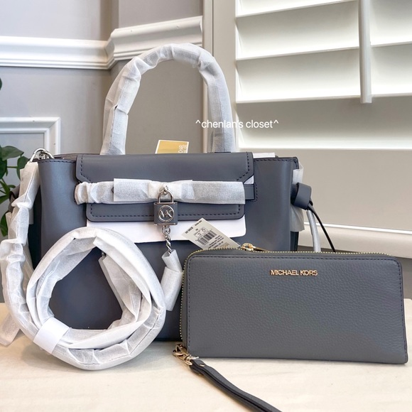 🔥NeW! Michael Kors Hamilton Legacy Small Belted Satchel And Wallet - Picture 11 of 12